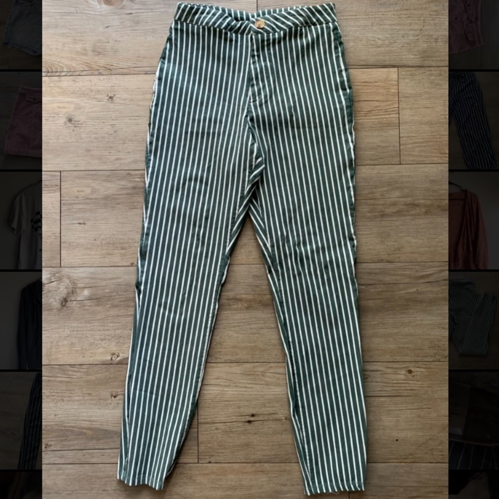 Stripped skinny pants